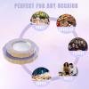 imageWDF 60pcs Clear Purple Plates Disposable with Gold Rim  Baroque Lavender Purple Plastic Plates for PartyWeddingSpring PicnicPurple and Gold