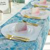imageWDF 60pcs Pink Dessert Plates  75inch Baroque Pink ampampWhite Disposable DessertSaladAppetizer Small Cute Cake Plates for Upscale Parties ampampWeddingSpecial for Bridal Shower Brithday Baby ShowerClear