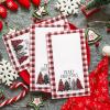 imageWDF 100 Pack Christmas Napkins Paper  3ply Gold Snowflake Disposable Napkins158 x 13 Inches Premium Quality Elegant Disposable Dinner Napkins For ChristmasRed