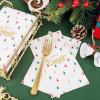 imageWDF 100 Pack Christmas Napkins Paper  3ply Gold Snowflake Disposable Napkins158 x 13 Inches Premium Quality Elegant Disposable Dinner Napkins For ChristmasWhite