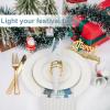imageWDF 100 Pack Christmas Napkins Paper  3ply Gold Snowflake Disposable Napkins158 x 13 Inches Premium Quality Elegant Disposable Dinner Napkins For ChristmasWhite and Blue