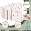 imageWDF 100 Pack Christmas Napkins Paper  3ply Gold Snowflake Disposable Napkins158 x 13 Inches Premium Quality Elegant Disposable Dinner Napkins For ChristmasWhite