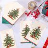 imageWDF 100 Pack Christmas Napkins Paper  3ply Gold Snowflake Disposable Napkins158 x 13 Inches Premium Quality Elegant Disposable Dinner Napkins For ChristmasGreen