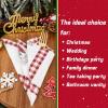 imageWDF 100 Pack Christmas Napkins Paper  3ply Gold Snowflake Disposable Napkins158 x 13 Inches Premium Quality Elegant Disposable Dinner Napkins For ChristmasRed