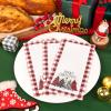 imageWDF 100 Pack Christmas Napkins Paper  3ply Gold Snowflake Disposable Napkins158 x 13 Inches Premium Quality Elegant Disposable Dinner Napkins For ChristmasRed