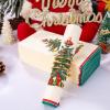 imageWDF 100 Pack Christmas Napkins Paper  3ply Gold Snowflake Disposable Napkins158 x 13 Inches Premium Quality Elegant Disposable Dinner Napkins For ChristmasGreen