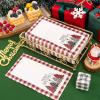 imageWDF 100 Pack Christmas Napkins Paper  3ply Gold Snowflake Disposable Napkins158 x 13 Inches Premium Quality Elegant Disposable Dinner Napkins For ChristmasRed