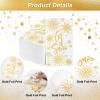 imageWDF 100 Pack Christmas Napkins Paper  3ply Gold Snowflake Disposable Napkins158 x 13 Inches Premium Quality Elegant Disposable Dinner Napkins For ChristmasGold
