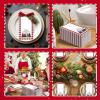 imageWDF 100 Pack Christmas Napkins Paper  3ply Gold Snowflake Disposable Napkins158 x 13 Inches Premium Quality Elegant Disposable Dinner Napkins For ChristmasRed