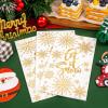 imageWDF 100 Pack Christmas Napkins Paper  3ply Gold Snowflake Disposable Napkins158 x 13 Inches Premium Quality Elegant Disposable Dinner Napkins For ChristmasGold