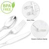 imageWDF 100 Piece Silver Plastic Spoons Disposable  693 Inch Baroque Silver Plastic Silverware for Dessert Cake  Heavy Duty Plastic Spoons for Party Wedding or Daily UsingSilver