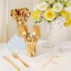 imageWDF 100 Piece Silver Plastic Spoons Disposable  693 Inch Baroque Silver Plastic Silverware for Dessert Cake  Heavy Duty Plastic Spoons for Party Wedding or Daily UsingGold