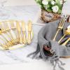 imageWDF 100 Piece Silver Plastic Spoons Disposable  693 Inch Baroque Silver Plastic Silverware for Dessert Cake  Heavy Duty Plastic Spoons for Party Wedding or Daily UsingGold