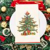 imageWDF 100Pack Colorful Christmas Hand Towels ampamp Napkins  3 Ply Disposable Tree Napkins With Merry Bright Colors for Bathroom ampamp Table DecorGreen