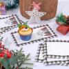 imageWDF 100Pack Colorful Christmas Hand Towels ampamp Napkins  3 Ply Disposable Tree Napkins With Merry Bright Colors for Bathroom ampamp Table DecorWhite And Black