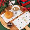 imageWDF 100Pack Colorful Christmas Hand Towels ampamp Napkins  3 Ply Disposable Tree Napkins With Merry Bright Colors for Bathroom ampamp Table DecorWhite