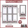 imageWDF 100Pack Colorful Christmas Hand Towels ampamp Napkins  3 Ply Disposable Tree Napkins With Merry Bright Colors for Bathroom ampamp Table DecorWhite And Black