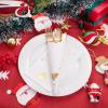 imageWDF 100Pack Gold Christmas Napkins Disposable  3ply Christmas Tree Paper Napkins Premium Quality Disposable Gold Napkins Party Dinner Napkins for Christmas Tableware DecorGold Tree