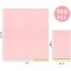 imageWDF 100Pack Pink Napkins Disposable3ply Pink Paper Napkins Gold Rim Premium QualityNapkins for Bridal ampamp Baby Shower WeddingPink  150PCS