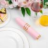 imageWDF 100Pack Pink Napkins Disposable3ply Pink Paper Napkins Gold Rim Premium QualityNapkins for Bridal ampamp Baby Shower WeddingPink  150PCS