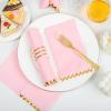 imageWDF 100Pack Pink Napkins Disposable3ply Pink Paper Napkins Gold Rim Premium QualityNapkins for Bridal ampamp Baby Shower WeddingPink  150PCS