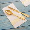 imageWDF 100Pack Pink Napkins Disposable3ply Pink Paper Napkins Gold Rim Premium QualityNapkins for Bridal ampamp Baby Shower WeddingWhite and Gold  150PCS