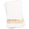 imageWDF 100Pack Pink Napkins Disposable3ply Pink Paper Napkins Gold Rim Premium QualityNapkins for Bridal ampamp Baby Shower WeddingWhite and Gold  150PCS