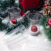 imageWDF 100pcs 12OZ Gold Cups  Disposable Gold Glitter Plastic Cups  Premium Wedding Cups  Party Cups for Thanksgiving ChristmasSilver Glitter