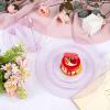imageWDF 120PCS Plastic Christmas Plates White Silver Rim  Disposable Plates including 60PCS for Dinner 1025inch 60 SaladDessert Plates 75inch Heavy Duty WeddingPink