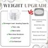 imageWDF 120PCS Plastic Christmas Plates White Silver Rim  Disposable Plates including 60PCS for Dinner 1025inch 60 SaladDessert Plates 75inch Heavy Duty WeddingSilver  120PCS