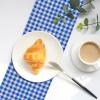 imageWDF 150Pack Baby Blue Paper Checkered Napkins  3 Ply Disposable Blue and White Gingham Napkins Guest Dinner Napkins Paper for Bathroom Picnic BBQ Birthday GraduationBlue Gingham  150PCS