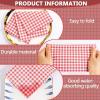 imageWDF 150Pack Baby Blue Paper Checkered Napkins  3 Ply Disposable Blue and White Gingham Napkins Guest Dinner Napkins Paper for Bathroom Picnic BBQ Birthday GraduationRed Gingham  150PCS