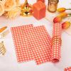 imageWDF 150Pack Baby Blue Paper Checkered Napkins  3 Ply Disposable Blue and White Gingham Napkins Guest Dinner Napkins Paper for Bathroom Picnic BBQ Birthday GraduationOrange Gingham  150PCS