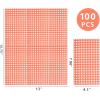 imageWDF 150Pack Baby Blue Paper Checkered Napkins  3 Ply Disposable Blue and White Gingham Napkins Guest Dinner Napkins Paper for Bathroom Picnic BBQ Birthday GraduationOrange Gingham  150PCS