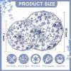 imageWDF 20PCS Blue Plastic Plates  Baroque White and Blue Plates  Chinoiserie Floral Party Decorations for BirthdayTea PartyBlue China Flower