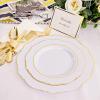 imageWDF 25 Guest Gold Plastic Plates ampamp Silverware ampamp Cups  50 Plates 75 Silverware 25 Cups ampamp Napkins for Mothers Day