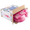 imageWDF 25 Guest Pink Plates with Pink Plastic SilverwareampampPink CupsNeon Clear Disposable Dinnerware include 50 Plates25Forks 25 Knives 25 Spoons25 Plastic Cups for Party and Baby ShowerPink