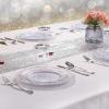 imageWDF 25 Guest Pink Plates with Pink Plastic SilverwareampampPink CupsNeon Clear Disposable Dinnerware include 50 Plates25Forks 25 Knives 25 Spoons25 Plastic Cups for Party and Baby ShowerWhite and Silver