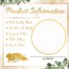 imageWDF 25Pack Gold Charger Plates  12inch Clear Chargers with Gold Trim  Clear Plates Disposable for Dinner PartyWeddingBirthdayClear and Gold