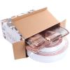 imageWDF 300PCS White and Gold Plates  Wedding Plastic Dinnerware Set for 50 Guests Include 50 Dinner ampamp 50 Cake Plates 50 Cutlery 50 Cups for Wedding Birthday PartyRose Gold