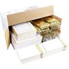 imageWDF 50 Guest Gold Plastic Plates with Disposable Cutleryampamp CupsSquare Disposable PlatesGold Plastic Utensils Set and Napkins for Weddingampamp Parties