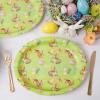 imageWDF 50Pack Christmas Paper Plates  10quotx12quot Christmas Tree Plates Christmas Oval Paper Checkered Plates  Dinner Size Large Disposable Platter Heavy Duty for Happy Christmas ServingGreen