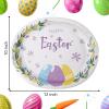 imageWDF 50Pack Christmas Paper Plates  10quotx12quot Christmas Tree Plates Christmas Oval Paper Checkered Plates  Dinner Size Large Disposable Platter Heavy Duty for Happy Christmas ServingEaster Eggs