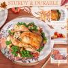 imageWDF 50Pack Christmas Paper Plates  10quotx12quot Christmas Tree Plates Christmas Oval Paper Checkered Plates  Dinner Size Large Disposable Platter Heavy Duty for Happy Christmas ServingLattice
