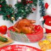 imageWDF 50Pack Christmas Paper Plates  10quotx12quot Christmas Tree Plates Christmas Oval Paper Checkered Plates  Dinner Size Large Disposable Platter Heavy Duty for Happy Christmas ServingChristmas Trees