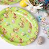imageWDF 50Pack Christmas Paper Plates  10quotx12quot Christmas Tree Plates Christmas Oval Paper Checkered Plates  Dinner Size Large Disposable Platter Heavy Duty for Happy Christmas ServingGreen