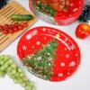 imageWDF 50Pack Christmas Paper Plates  10quotx12quot Christmas Tree Plates Christmas Oval Paper Checkered Plates  Dinner Size Large Disposable Platter Heavy Duty for Happy Christmas ServingChristmas Trees