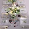 imageWDF 60PCS Clear Plastic Plates  Square Disposable DessertSalad Plates 7inch Plastic Appetizer Plate for Wedding ampampParties7 inch