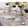 imageWDF 60PCS Clear Plastic Plates  Square Disposable DessertSalad Plates 7inch Plastic Appetizer Plate for Wedding ampampParties95 inch