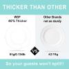 imageWDF 60pcs Clear Plastic Dessert Plates Disposable 75inch Small Disposable Clear CakeAppetizerDessert Plastic Plates for Wedding PartyClear
